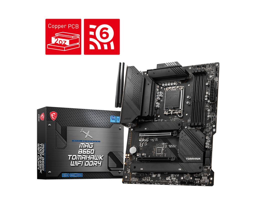 The MSI MAG B660 Tomahawk WIFI is a robust motherboard designed for Intel CPUs, specifically those compatible with the Intel socket 1700. Introduced i