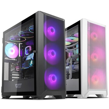 The darkFlash DLX23 NEO MESH RGB is a versatile mid-tower PC case introduced by darkFlash in June 2021. Designed for modern and high-performance build