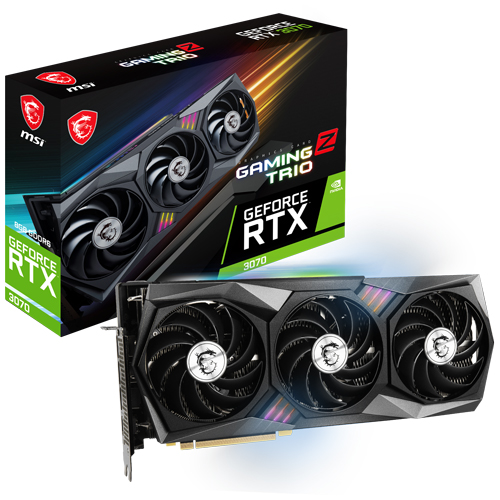 The MSI GeForce RTX 3070 Gaming Z Trio D6 8GB Tri-Frozr 2 LHR is a high-performance graphics card from MSI, launched in July 2021. It leverages NVIDIA