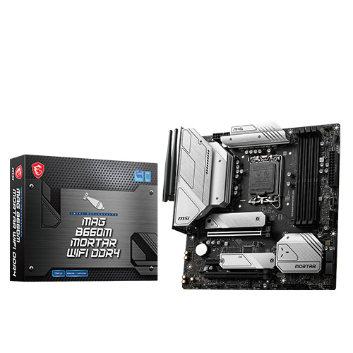 The Mortar MSI MAG B660M WIFI DDR4, introduced in January 2022, is a robust micro-ATX motherboard designed for Intel CPUs, specifically utilizing the