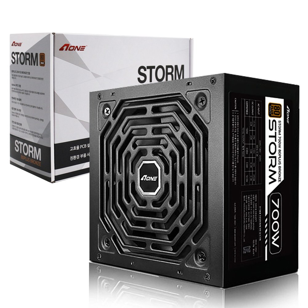 The AONE STORM 700W 80 PLUS BRONZE is a robust ATX power supply unit released by AONE in September 2019. This power supply unit (PSU) offers a rated o