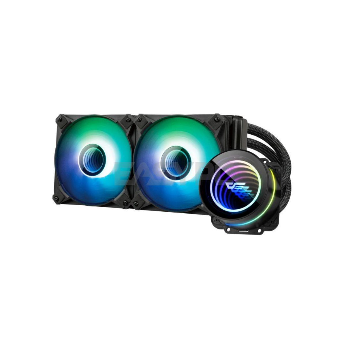 The darkFlash Twister DX-240 V2.6 ARGB is an advanced all-in-one liquid cooling solution designed to deliver efficient and visually appealing cooling