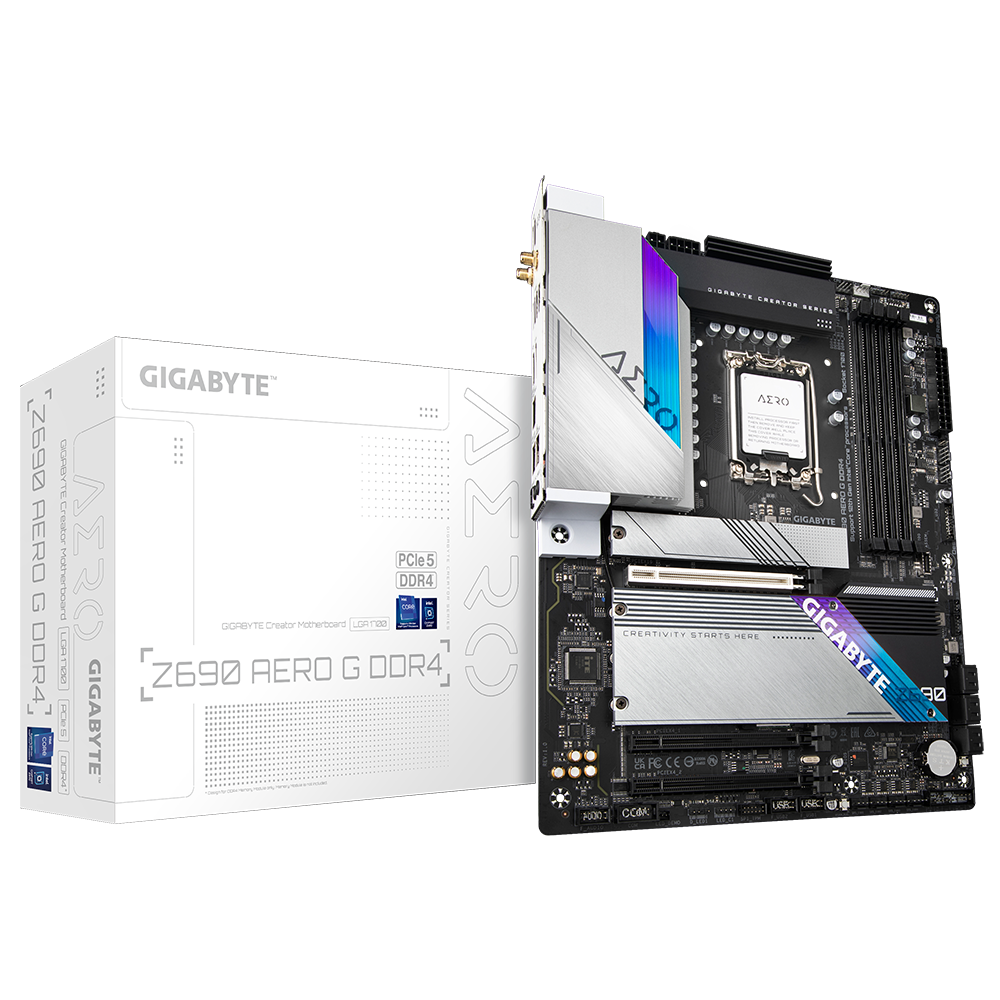 The GIGABYTE Z690 AERO G DDR4, released in November 2021, is a high-performance ATX motherboard designed for Intel CPUs, particularly those using the