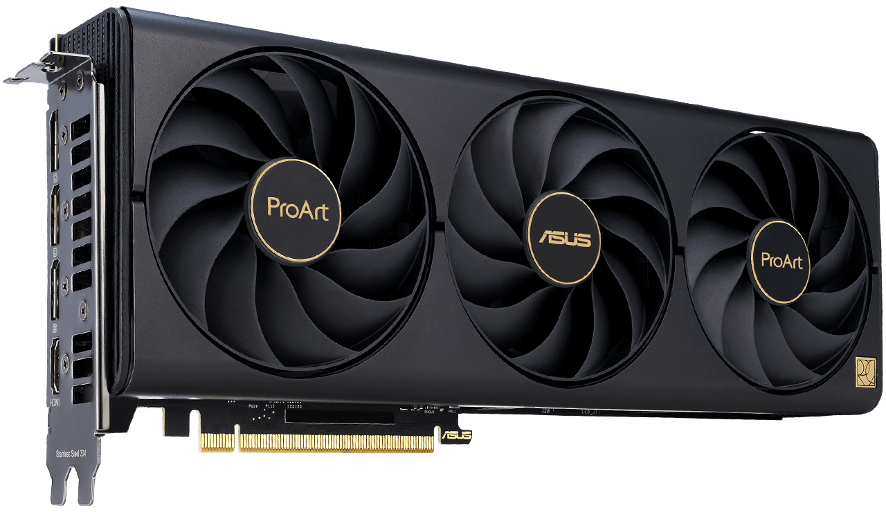 The ASUS ProArt GeForce RTX 4080 O16G OC D6X 16GB is a high-performance graphics card designed for professionals and enthusiasts seeking top-tier grap