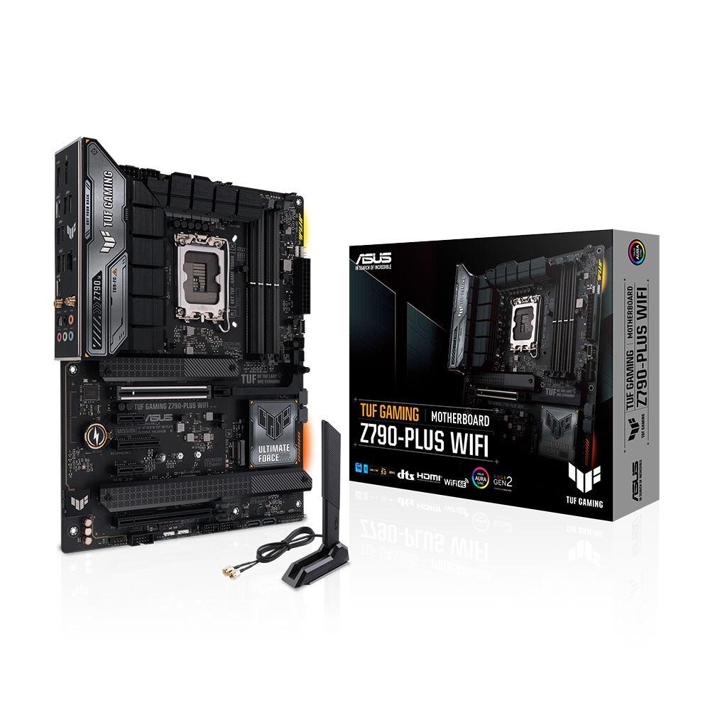 The ASUS TUF Gaming Z790-PLUS WIFI is a robust motherboard designed to support Intel CPUs, utilizing the Intel LGA 1700 socket. Released in December 2