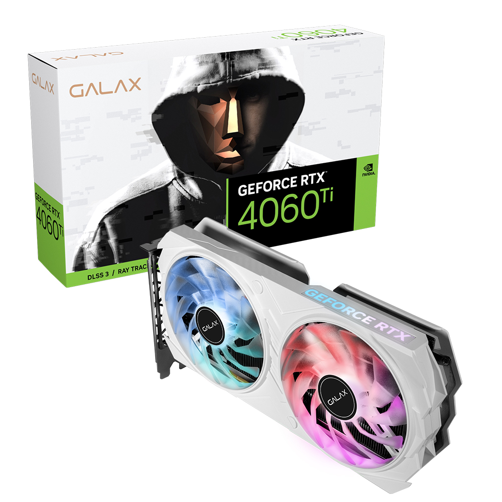 The GALAX GeForce RTX 4060 Ti EX WHITE OC D6 8GB is a premium graphics card released in May 2023, designed by GALAX and powered by NVIDIA's cutting-ed