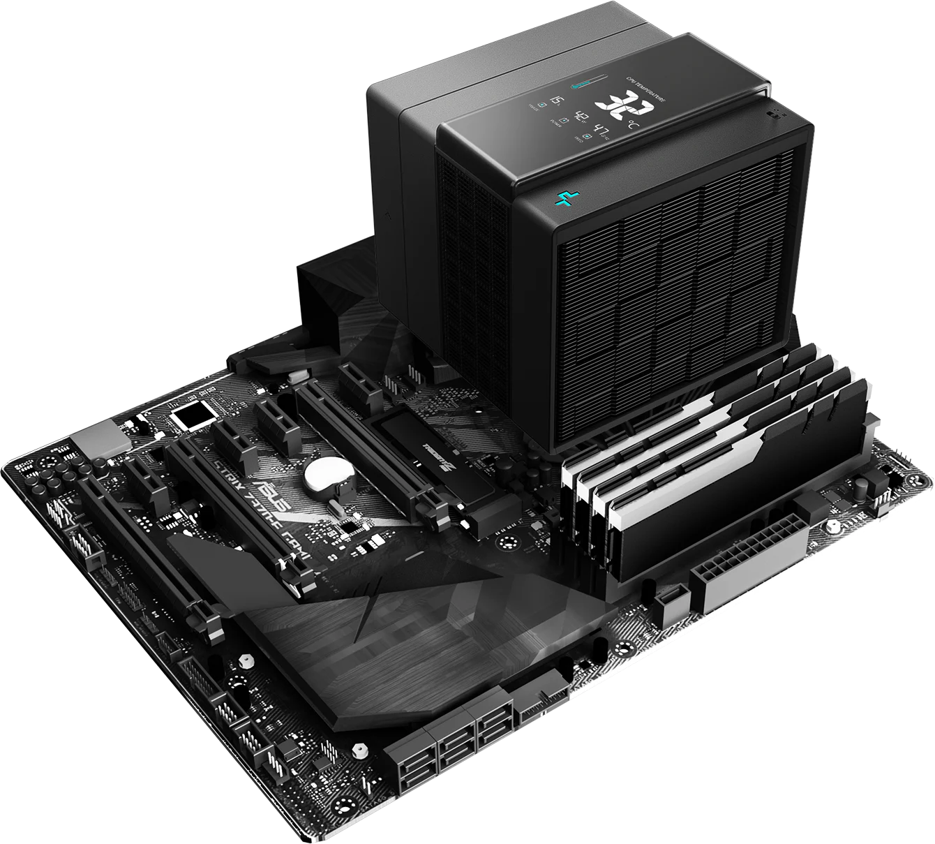 The DEEPCOOL ASSASSIN 4 VC VISION is a premium dual-tower air cooler engineered for enthusiasts and high-performance systems, offering exceptional coo