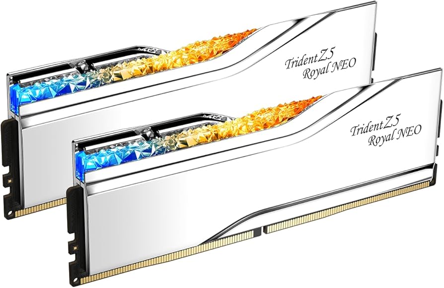 The G.SKILL DDR5-6000 CL28 TRIDENT Z5 ROYAL NEO is a premium desktop memory module designed for high-performance systems that demand both speed and ae
