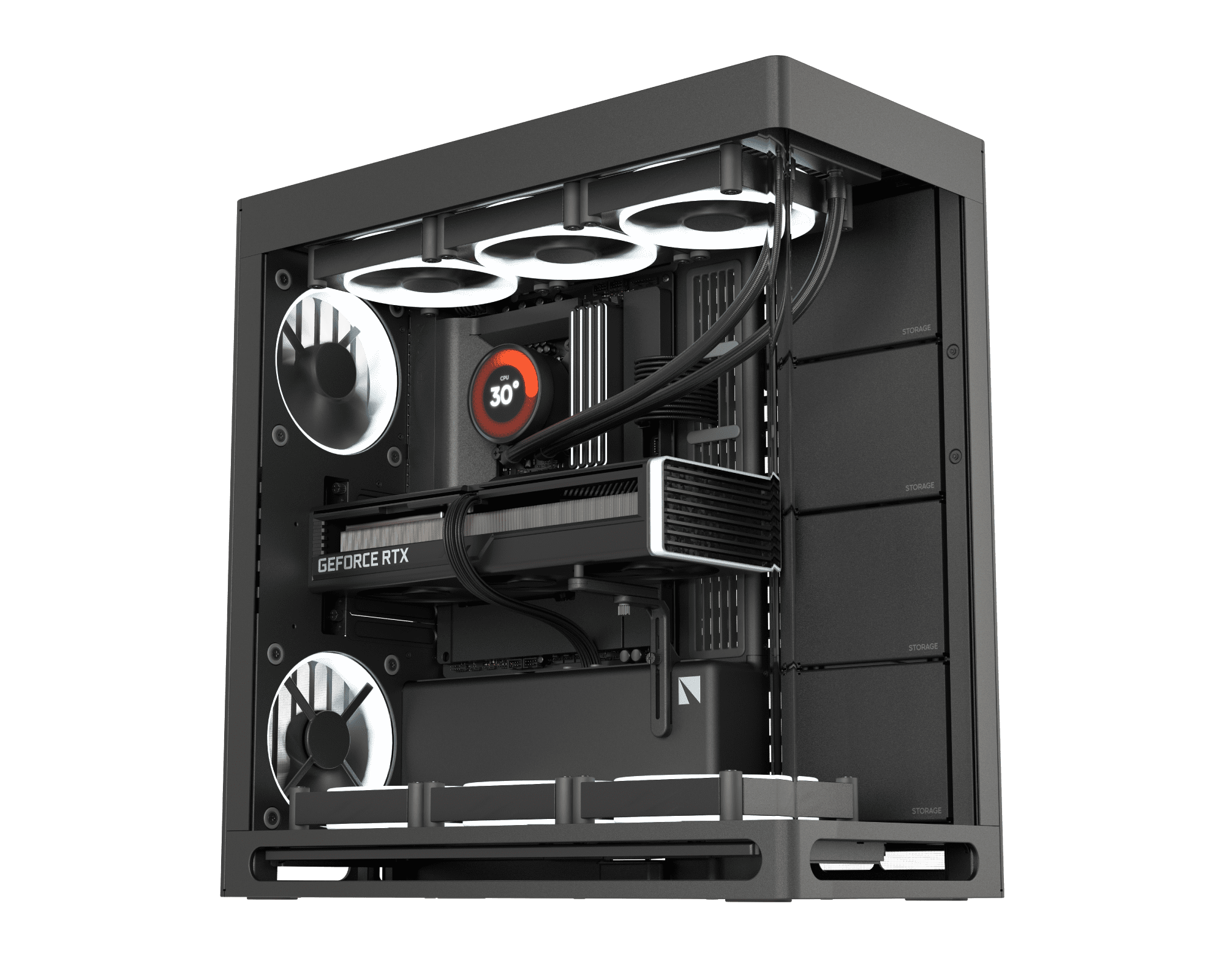 The HAVN HS 420 is a versatile and premium mid-tower ATX case designed to accommodate high-performance builds with excellent cooling support and expan
