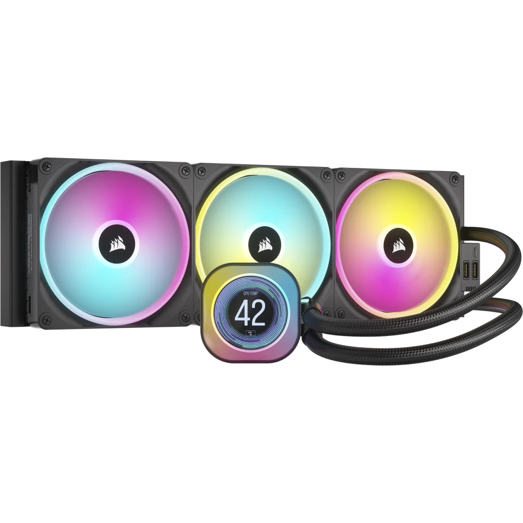 The CORSAIR iCUE LINK H170i LCD AIO is a premium 360mm all-in-one liquid cooler designed for users who demand high-performance thermal management, adv
